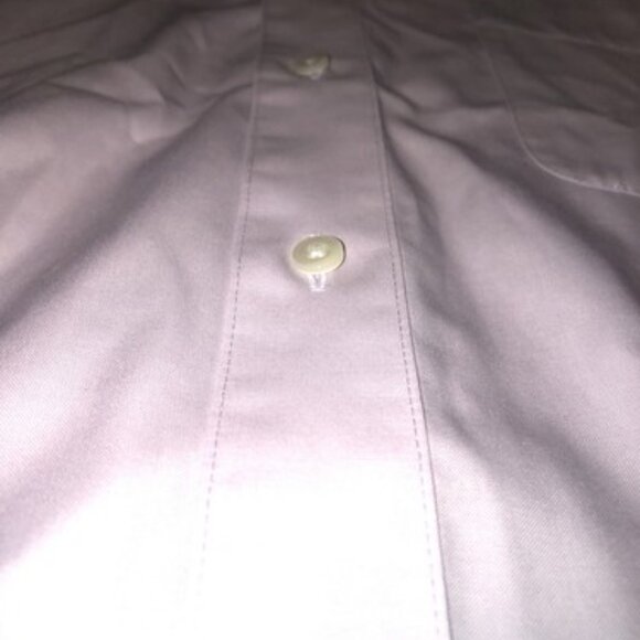 Roberto Villini Mens Large Button Up Dress Shirt Pink Travel Collection Cotton - Picture 4 of 8
